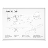 Cube Airplane - Airplane Blueprint Plans BD Fotodruck (Vorne)