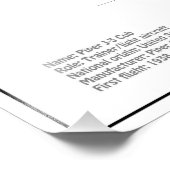 Cube Airplane - Airplane Blueprint Plans BD Fotodruck (Ecke)