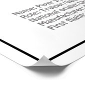 Cube Airplane - Airplane Blueprint Plans BD Poster (Ecke)