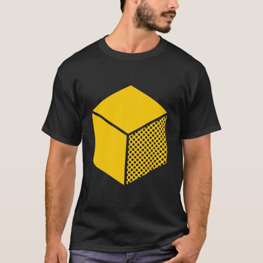 Cube - Amber auf Dunkel T-Shirt (Vorderseite)