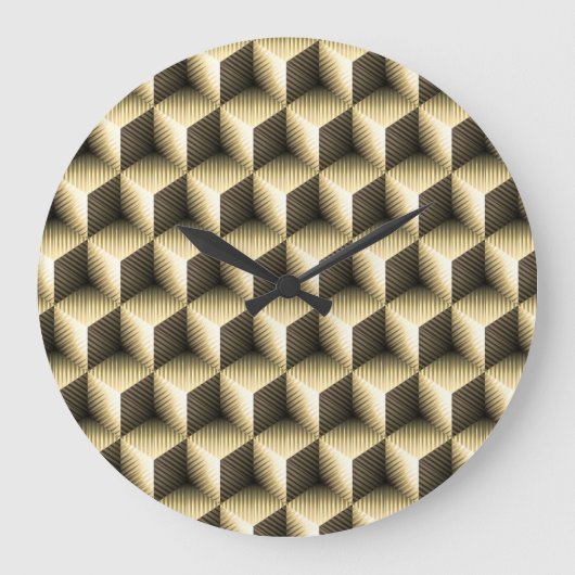 Cube Art 1 Clock Große Wanduhr (Vorderseite)