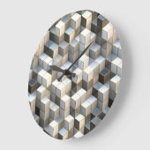 Cube Art 2 Uhrenoptionen Große Wanduhr (Winkel)