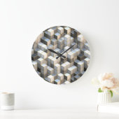 Cube Art 2 Uhrenoptionen Große Wanduhr (Zuhause)