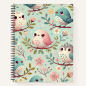 Cube Birdee Print Design Notizblock (Vorderseite)