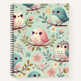 Cube Birdee Print Design Notizblock
