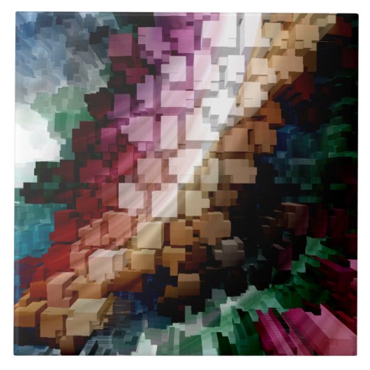 Cube Centric Dark Wind Fliese (Vorderseite)