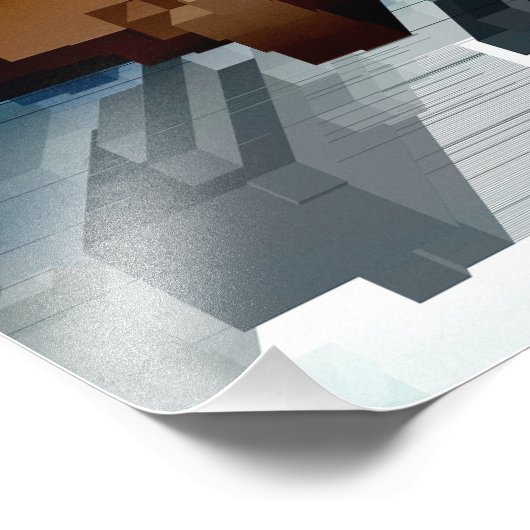 Cube Centric Dark Wind Fotodruck (Ecke)