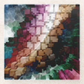 Cube Centric Dark Wind Glasuntersetzer (Vorderseite)