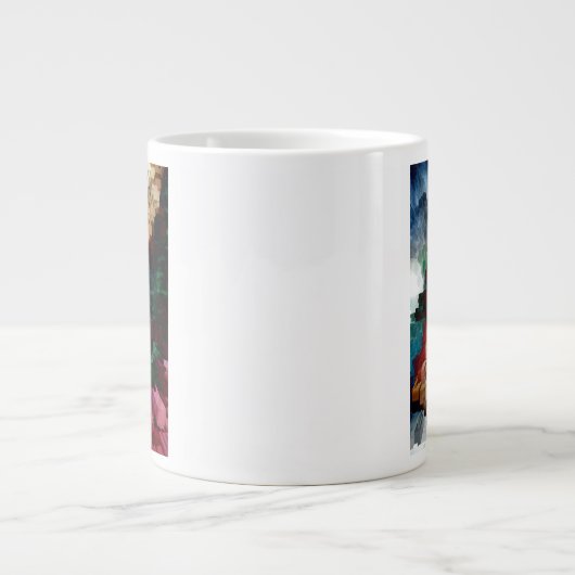 Cube Centric Dark Wind Jumbo-Tasse (Vorderseite)