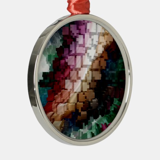 Cube Centric Dark Wind Ornament Aus Metall (Rechts)