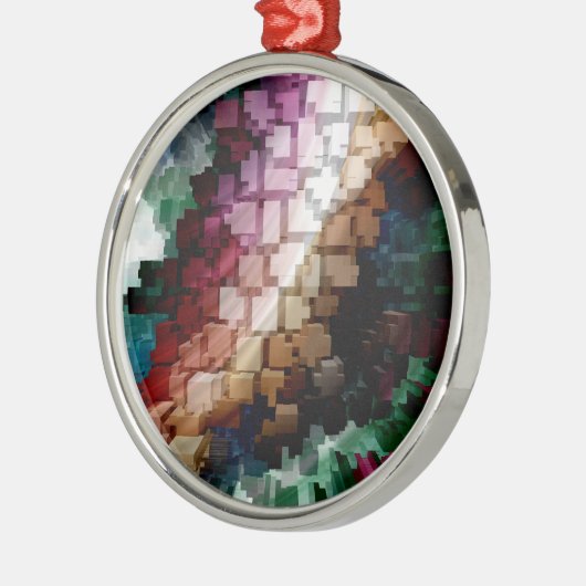 Cube Centric Dark Wind Ornament Aus Metall (Links)