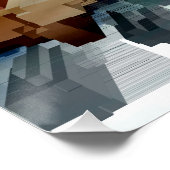 Cube Centric Dark Wind Poster (Ecke)