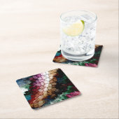 Cube Centric Dark Wind Rechteckiger Pappuntersetzer (Vor Ort)