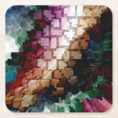 Cube Centric Dark Wind Rechteckiger Pappuntersetzer (Vorderseite)