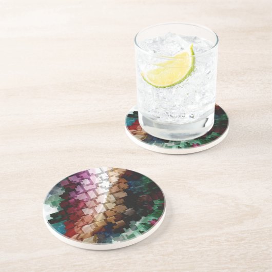 Cube Centric Dark Wind Sandstein Untersetzer (Seite)