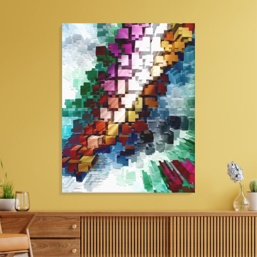 Cube Centric Leinwanddruck (Insitu (Wohnzimmer))