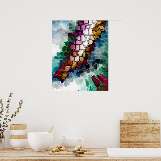 Cube Centric Poster (Küche)