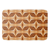 Cube Design Holz Muster Badematte (Vorderseite)