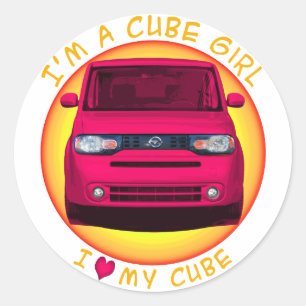 Cube Girl Stickers