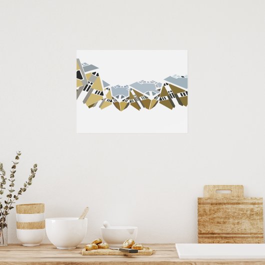 Cube House Poster (Küche)