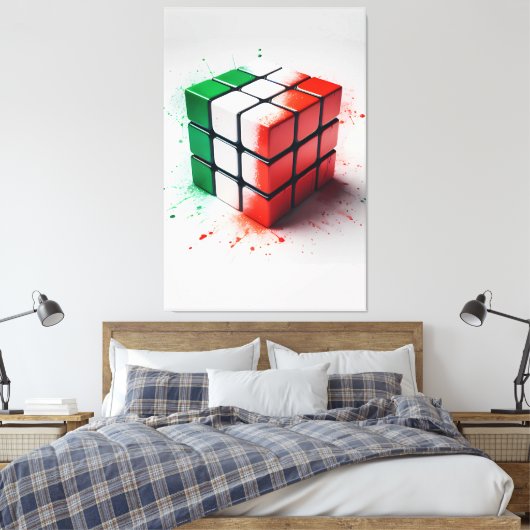 Cube Leinwanddruck (Insitu (Schlafzimmer))