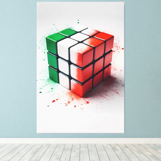 Cube Leinwanddruck (Insitu (Holzboden))