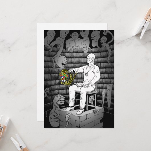 Cube Magie mit Monstern Karte (Vorderseite/Rückseite Beispiel)