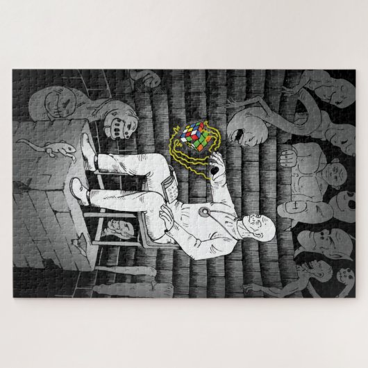 Cube Magie mit Monstern Puzzle (Horizontal)