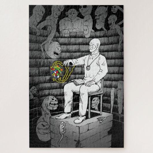 Cube Magie mit Monstern Puzzle (Vertikal)