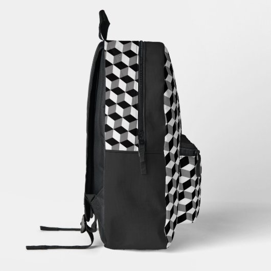 Cube Pattern Backpack Bedruckter Rucksack (Links)