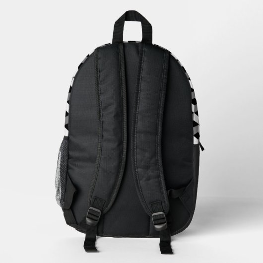 Cube Pattern Backpack Bedruckter Rucksack (Rückseite)