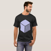 Cube - Powder Blue on Dark T-Shirt (Vorne ganz)