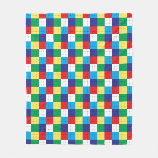 Cube Puzzle Game Fleecedecke (Vorderseite)