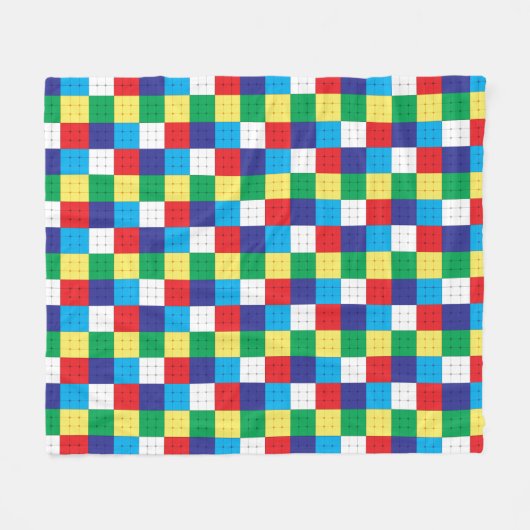 Cube Puzzle Game Fleecedecke (Vorderseite (Horizontal))