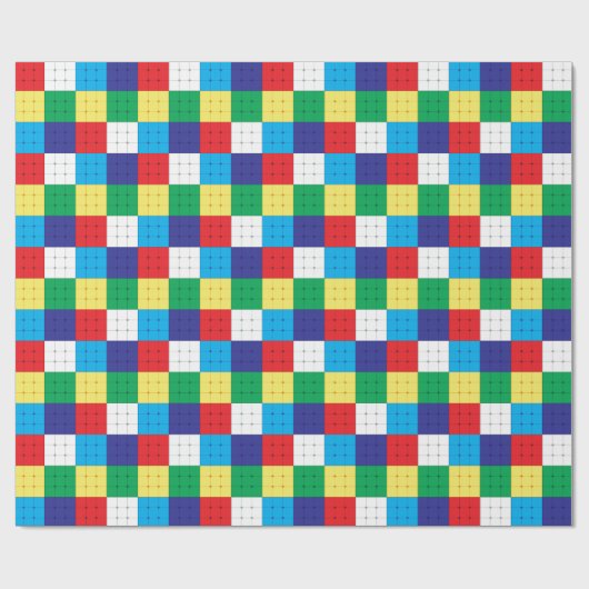 Cube Puzzle Game Geschenkpapier (Flach)