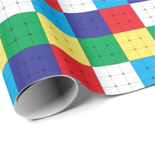 Cube Puzzle Game Geschenkpapier (Rolleneckpunkt)