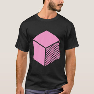 Cube - Rosa auf Dunkel T-Shirt