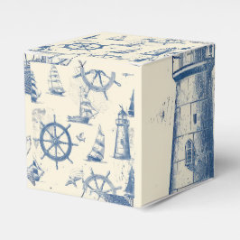 Cube Shaped Geschenkboxen mit Nautical Anchor und Geschenkschachtel