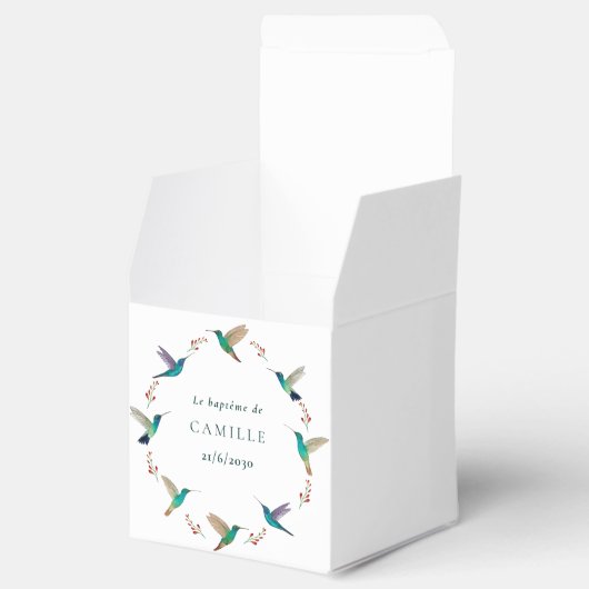 Cube surprise baptême geschenkschachtel (Geöffnet)