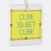 Cube Sweet Cube | Spaß am Arbeitsplatz Keramikornament (Rechts)