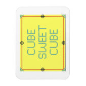 Cube Sweet Cube | Spaß am Arbeitsplatz Magnet (Vertikal)