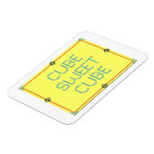 Cube Sweet Cube | Spaß am Arbeitsplatz Magnet (Linke Seite)