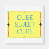 Cube Sweet Cube | Spaß am Arbeitsplatz Magnet (Vorne)