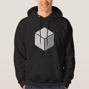 Cube - Weiß auf Dunkel Hoodie