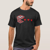 Cuber Speed Cubing Liebe Herzmathematik Puzzle Val T-Shirt (Vorderseite)