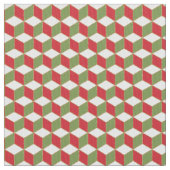 Cubes Illusion Weihnachtsstimmung Stoff (Nahaufnahme)