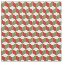 Cubes Illusion Weihnachtsstimmung Stoff