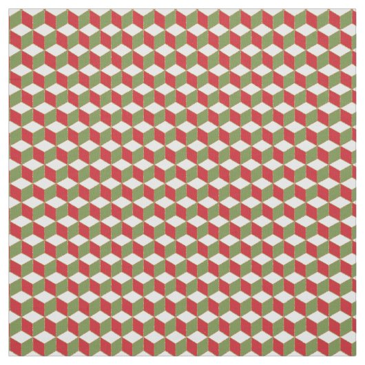 Cubes Illusion Weihnachtsstimmung Stoff (Muster)