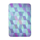 Cubes in dreieckiges geometrisches Muster Badematte (Vorderseite Vertikal)