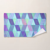 Cubes in dreieckiges geometrisches Muster Badhandtuch Set (Handtuch)